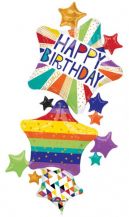 Obrázek k výrobku 22507 - Fóliový balónek HAPPY BIRTHDAY