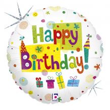 Obrázek k výrobku 22524 - Fóliový balónek HAPPY BIRTHDAY