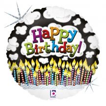 Obrázek k výrobku 22527 - Fóliový balónek HAPPY BIRTHDAY