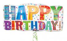 Obrázek k výrobku 22509 - Fóliový balónek HAPPY BIRTHDAY