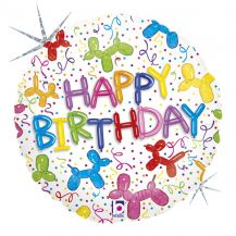 Obrázek k výrobku 22518 - Fóliový balónek HAPPY BIRTHDAY