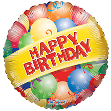 Obrázek k výrobku 23682 - Fóliový balónek HAPPY BIRTHDAY