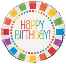 Fóliový balónek HAPPY BIRTHDAY