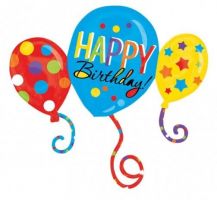Fóliový balónek HAPPY BIRTHDAY