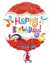 Fóliový balónek HAPPY BIRTHDAY