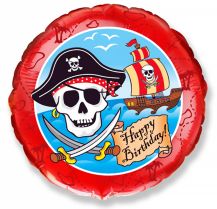 Obrázek k výrobku 23557 - Fóliový balónek pirát HAPPY BIRTHDAY