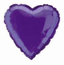 Fóliový balónek purpurové srdce