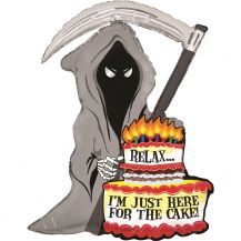 Obrázek k výrobku 23460 - Fóliový balónek Smrtka HAPPY BIRTHDAY