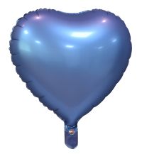 Obrázek k výrobku 22447 - Fóliový balónek srdce modrá SATIN