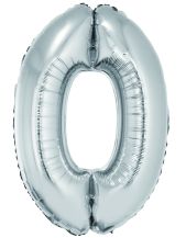 Obrázek k výrobku 22604 - Fóliový balónek stříbrný 0