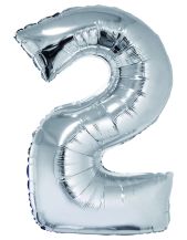 Obrázek k výrobku 22606 - Fóliový balónek stříbrný 2