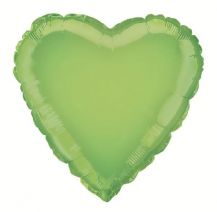 Fóliový balónek světle zelené srdce