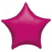 Fóliový balónek tmavě růžová hvězda