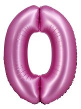 Obrázek k výrobku 23624 - Fóliový balónek tmavě růžový 0 satin