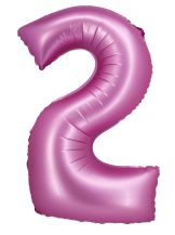 Obrázek k výrobku 23626 - Fóliový balónek tmavě růžový 2 satin