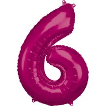 Obrázek k výrobku 22650 - Fóliový balónek tmavě růžový 6