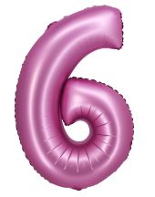 Obrázek k výrobku 23630 - Fóliový balónek tmavě růžový 6 satin