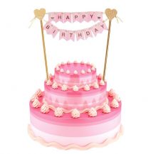 Obrázek k výrobku 23324 - Nápis na dort HAPPY BIRTHDAY růžový