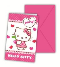 Narozeninové pozvánky Hello Kitty