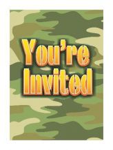 Narozeninové pozvánky Vojáci