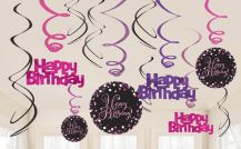 Obrázek k výrobku 22779 - Spirálová dekorace HAPPY BIRTHDAY
