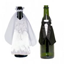 Svatební obleček na láhev