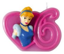 Svíčka 6 Disney Princezny