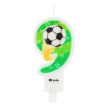 Obrázek k výrobku 23595 - Svíčka 9 Fotbal