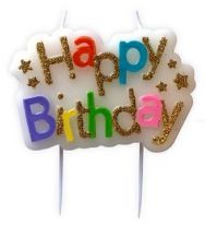Obrázek k výrobku 23185 - Svíčka happy birthday