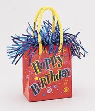 Těžítko na balónky HAPPY BIRTHDAY
