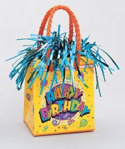 Těžítko na balónky HAPPY BIRTHDAY