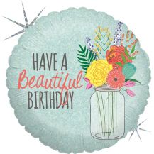 Obrázek k výrobku 23196 - Třpitivý fóliový balónek HAPPY BIRTHDAY