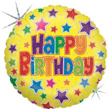 Obrázek k výrobku 23198 - Třpitivý fóliový balónek HAPPY BIRTHDAY