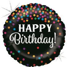 Obrázek k výrobku 23199 - Třpitivý fóliový balónek HAPPY BIRTHDAY