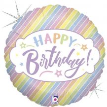 Obrázek k výrobku 23200 - Třpitivý fóliový balónek HAPPY BIRTHDAY
