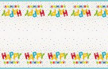 Obrázek k výrobku 23396 - Ubrus HAPPY BIRTHDAY