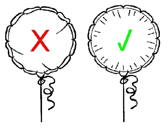 How to inflate a foil balloon